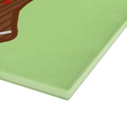 Feiertags-Lebkuchen-Spaß Schneidebrett (Ecke)