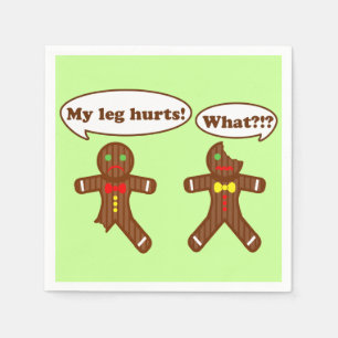 Feiertags-Lebkuchen-Spaß Serviette