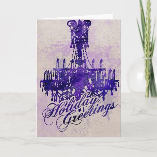 Feiertags-Leuchter Feiertagskarte (Vorderseite)