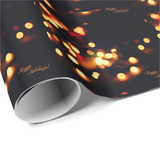 Feiertags-Lichter Geschenkpapier (Rolleneckpunkt)