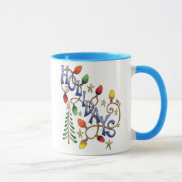 Feiertags-Lichter Tasse
