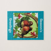 Feiertags-Liebe-Vögel Puzzle (Horizontal)