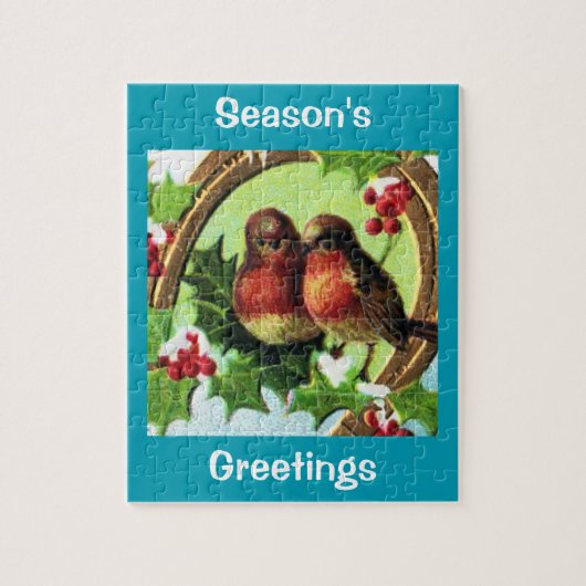 Feiertags-Liebe-Vögel Puzzle (Vertikal)