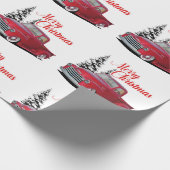 Feiertags-LKW Geschenkpapier (Ecke)