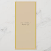 Feiertags Luxus Elegante Weihnachts-Menükarte Menükarte (Rückseite)