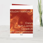 FEIERTAGS-MANDALA I FEIERTAGSKARTE (Rückseite)