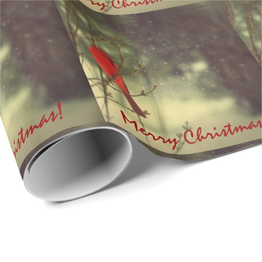 Feiertags-MannesKardinal Geschenkpapier (Rolleneckpunkt)