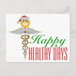 Feiertags-medizinische - Caduceus - Postkarte -