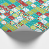 Feiertags-Mitteilungs-WeihnachtsPackpapier Geschenkpapier (Ecke)