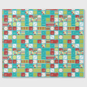 Feiertags-Mitteilungs-WeihnachtsPackpapier Geschenkpapier (Flach)