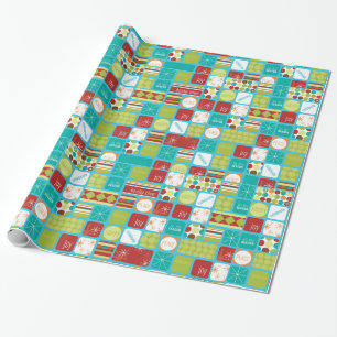 Feiertags-Mitteilungs-WeihnachtsPackpapier Geschenkpapier