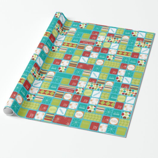 Feiertags-Mitteilungs-WeihnachtsPackpapier Geschenkpapier (Ungerollt)