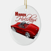 Feiertags-Muskel-Auto Keramik Ornament (Rechts)