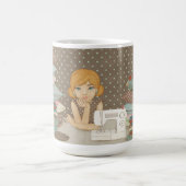 Feiertags-Nähen Kaffeetasse (Mittel)