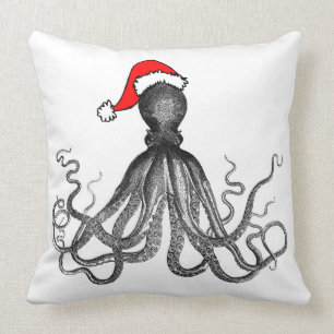 Feiertags-Nautik-Steampunk-Krake Vintage Kraken Kissen