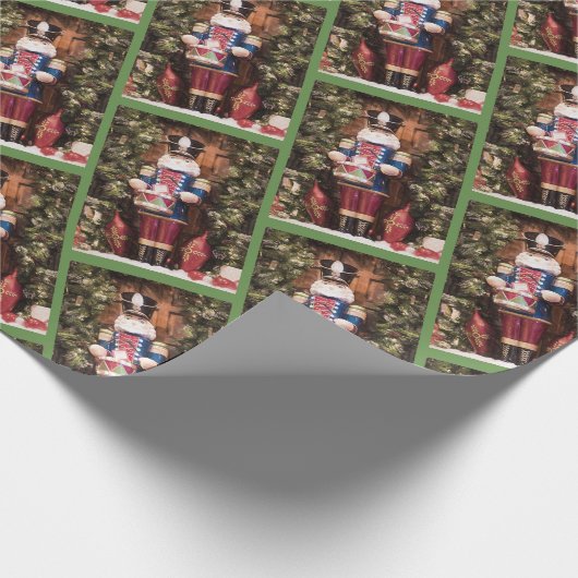 Feiertags-Nussknacker Geschenkpapier (Ecke)