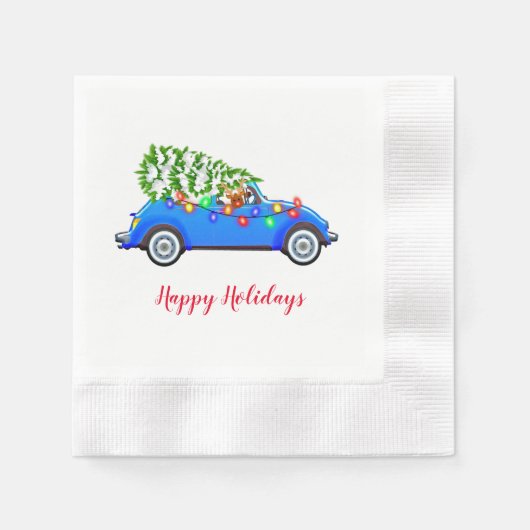 Feiertags-Papier-Servietten Serviette (Vorderseite)