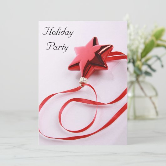 Feiertags-Party Einladung (Stehend Vorderseite)