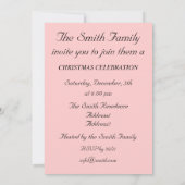 Feiertags-Party Einladung (Rückseite)