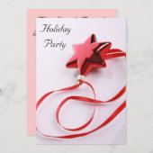 Feiertags-Party Einladung (Vorne/Hinten)