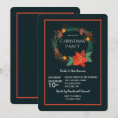 Feiertags-Party Einladung (Vorne/Hinten)