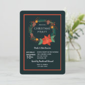 Feiertags-Party Einladung (Stehend Vorderseite)