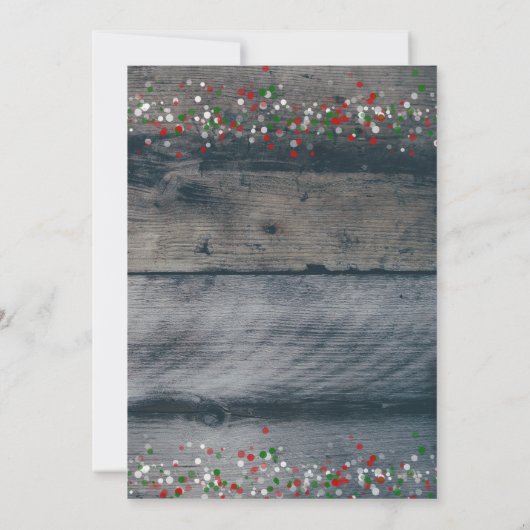 Feiertags-Party-Jingle Einladung (Rückseite)