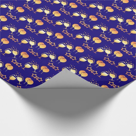 Feiertags-Partymuster Geschenkpapier (Ecke)