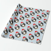Feiertags-Pinguin Geschenkpapier (Ungerollt)
