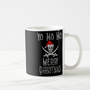 Feiertags-Pirat Yo Ho Ho Frohe Weihnachten Santa-H Kaffeetasse