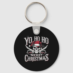 Feiertags-Pirat Yo Ho Ho Frohe Weihnachten Santa-H Schlüsselanhänger