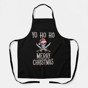 Feiertags-Pirat Yo Ho Ho Weihnachten Santa Bootfah Schürze