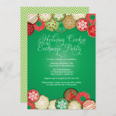 Feiertags-Plätzchen-Austausch-Party Einladung (Vorne/Hinten)