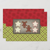 Feiertags-Plätzchen-Backen-Party Einladungen (Vorne/Hinten)