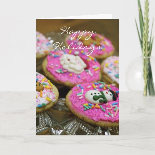 Feiertags-Plätzchen Feiertagskarte (Vorderseite)