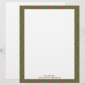 Feiertags-Poinsettia-Muster Briefkopf (Vorne/Hinten)