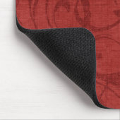 Feiertags-rotes Strudel-Muster Mousepad (Ecke)