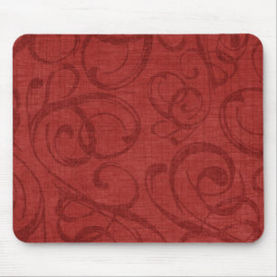 Feiertags-rotes Strudel-Muster Mousepad