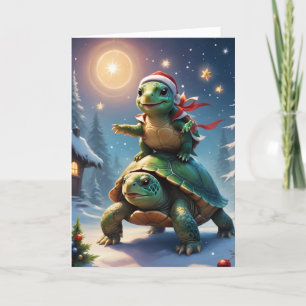 Feiertags-Schildkröten Feiertagskarte