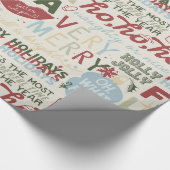Feiertags-Schlagzeilen Geschenkpapier - Klassische (Ecke)