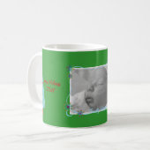 Feiertags-Schneeflocke-Foto-Rahmen-Tasse Kaffeetasse (Vorderseite Links)