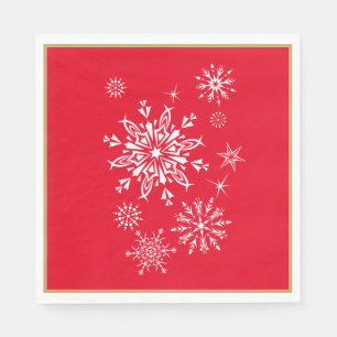 Feiertags-Schneeflocken-Papier-Servietten Serviette