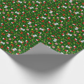 Feiertags-Schneemann Geschenkpapier (Ecke)