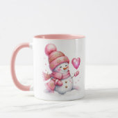 Feiertags-Schneemann-Kaffeetasse Tasse (Links)