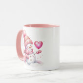 Feiertags-Schneemann-Kaffeetasse Tasse (Vorderseite Links)