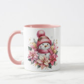 Feiertags-Schneemann-Kaffeetasse Tasse (Links)