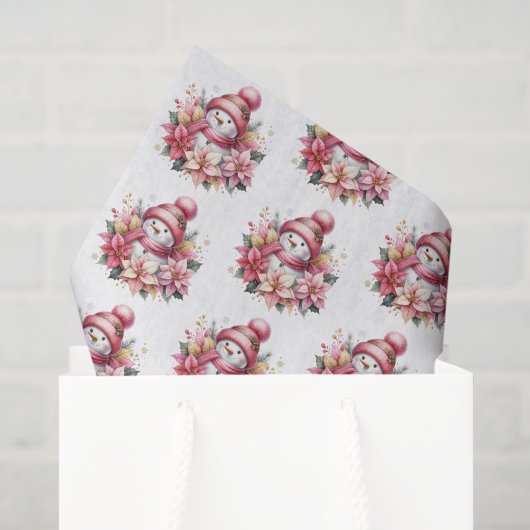 Feiertags-Schneemann-Tissue-Papier Seidenpapier (Geschenktüte)