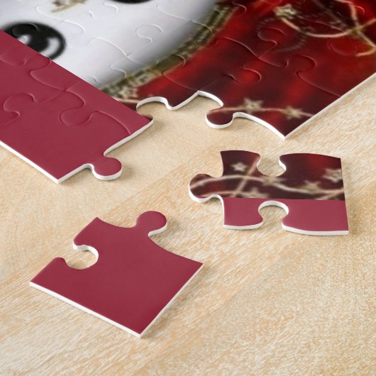 Feiertags-Schneemannpuzzlespiel Puzzle (Seite)