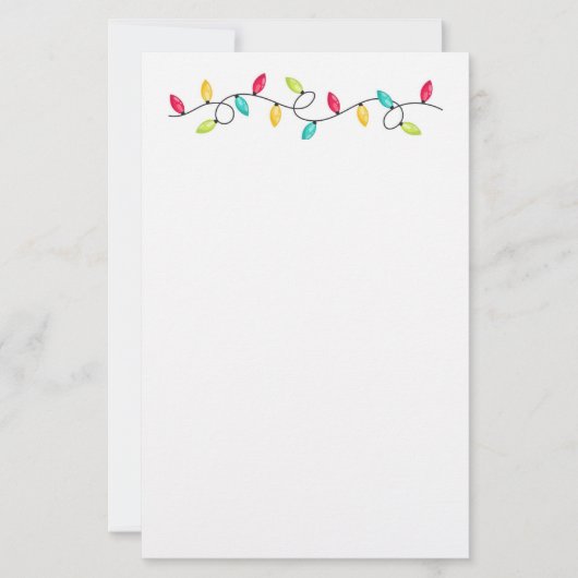 Feiertags-Schreibwarenpapier Briefpapier (Vorderseite)