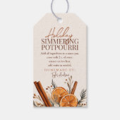 Feiertags-Simmering-Potpourri Geschenkanhänger (Vorderseite)